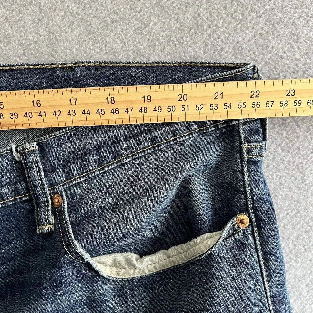 Levi's 541 Mens Jeans Athletic Taper 44 x 34 Blue Flex Stretch Denim Acid Bleach